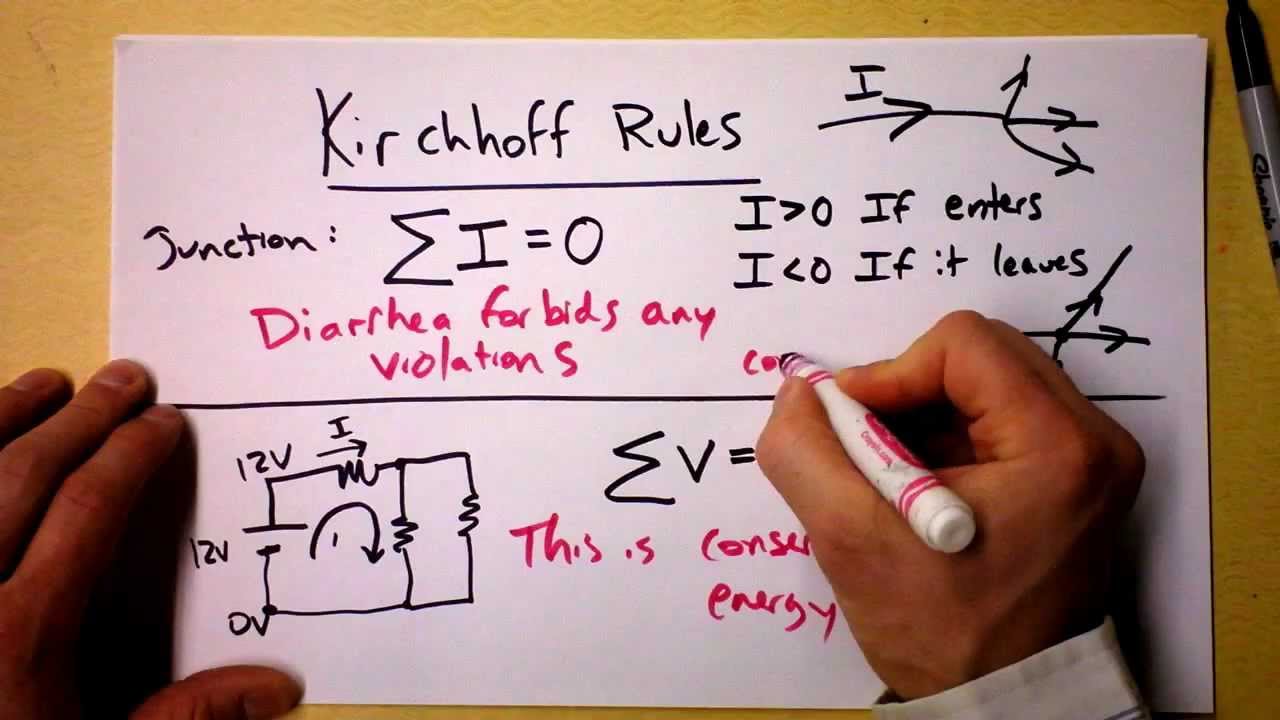 kirchoffs law example with multiple loops