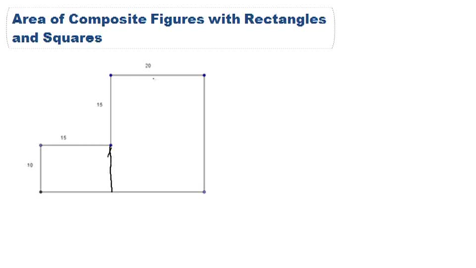area of composite shapes rectangles example