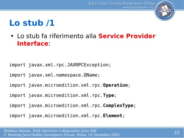 web service stub java example