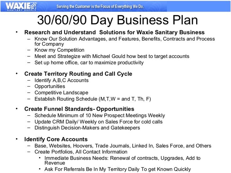 90 day action plan example