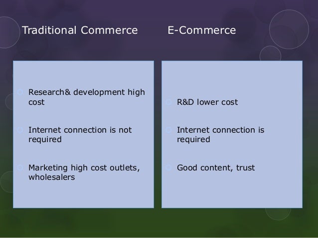 e business vs e commerce example