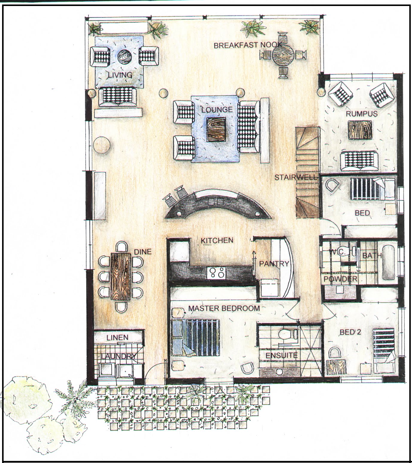 interior design floor plan example
