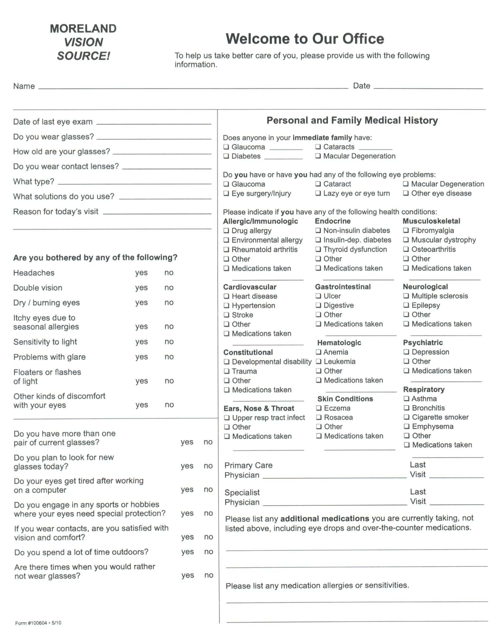 veterinary physical exam form example