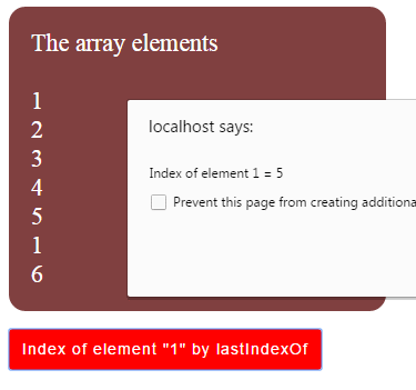 array in javascript example code