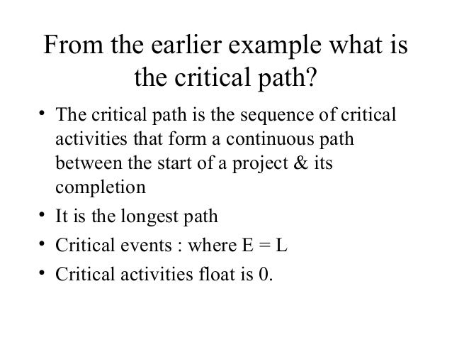 cpm critical path method example