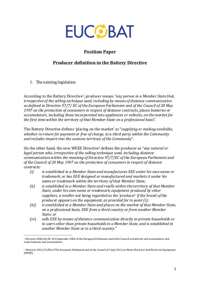 format of position paper with example