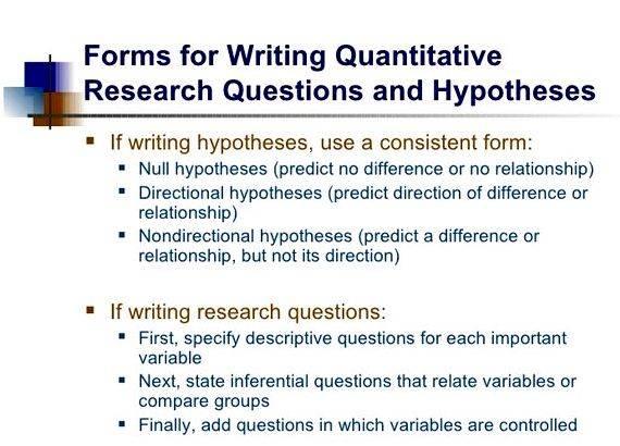 hypothesis in research proposal example