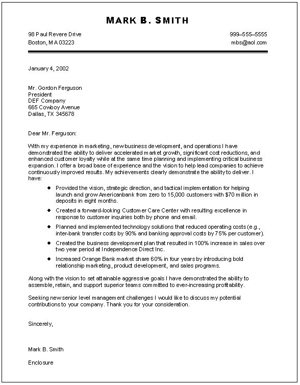 marketing and communications cover letter example
