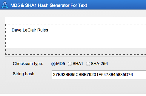 sha1 hash generator java example