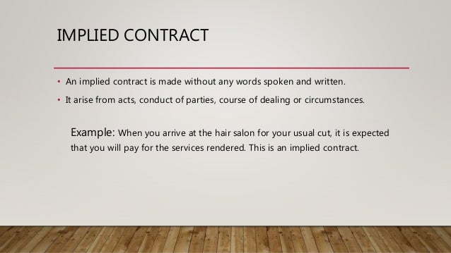 what-is-an-example-of-an-implied-contract