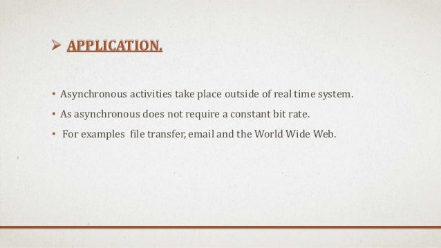 what is an example of asynchronous communication